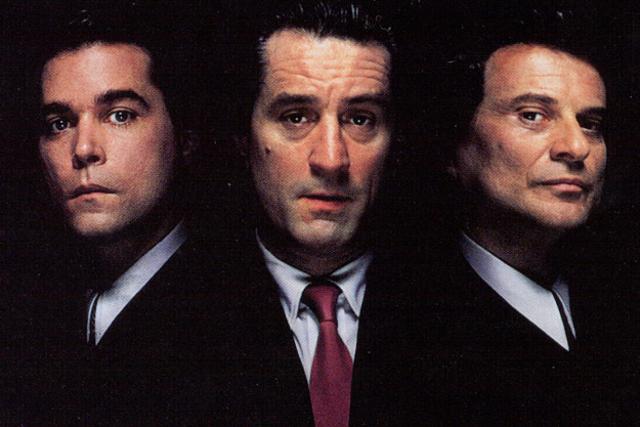 Ray Liotta, Robert De Niro and Joe Pesci are not amused. Ray Liotta, Robert De Niro and Joe Pesci are not amused.