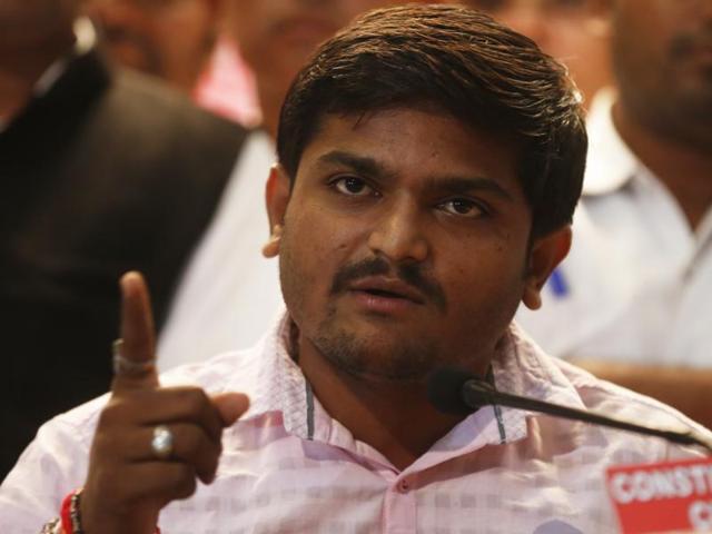 Patidaar Anamat Andolan Samiti convener Hardik Patel.(PTI)