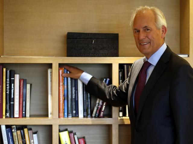 Boeing chairman James McNerney. (Ravi Choudhary/HT Photo) Boeing chairman James McNerney. (Ravi Choudhary/HT Photo)