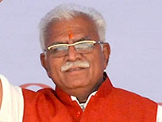 File photo chief minister of Haryana, Manohar Lal Khattar. (Gurminder Singh/ HT Photo) File photo chief minister of Haryana, Manohar Lal Khattar. (Gurminder Singh/ HT Photo)