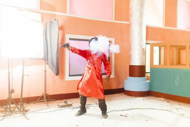 Sarker Protick’s exhibition Love Me or Kill Me, on the Bangladeshi film industry. (Photos Courtesy: Nazar Foundation)