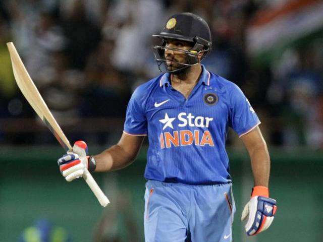India’ Rohit Sharma celebrates his half century during India’s chase of 271 in the second innings. (Kunal Patil/HT Photo) India’ Rohit Sharma celebrates his half century during India’s chase of 271 in the second innings. (Kunal Patil/HT Photo)