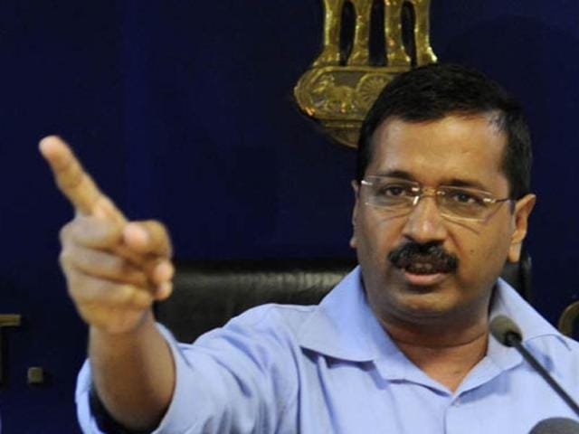 File photo of Delhi chief minister Arvind Kejriwal and deputy CM Manish Sisodia in Delhi.(Hindustan Times)