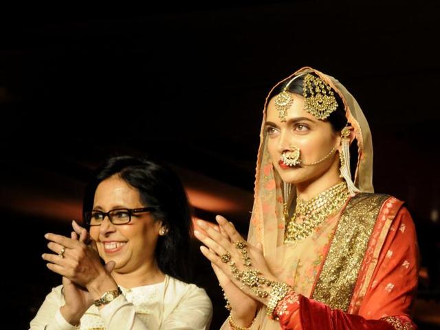 Deepika Padukone also launched the song Deewani Mastani from her upcoming film Bajirao Mastani at the event. (Parveen Kumar/Hindustan Times)