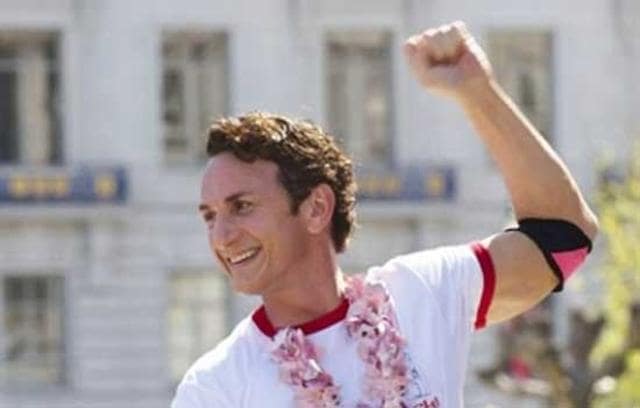 Sean Penn as Harvey Milk in Milk. (Focus Features)