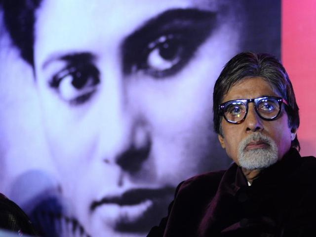 Amitabh Bachchan attends the 60th birth anniversary and book launch of Smita Patil’s biography. (AFP)