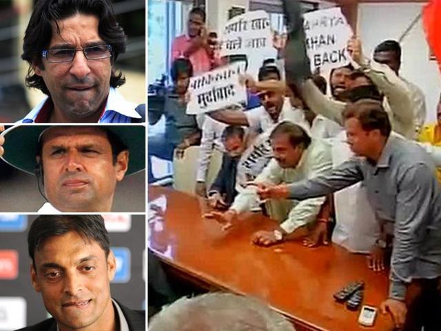 Umpire Aleem Dar was withdrawn, while commentators Wasim Akram and Shoaib Akhtar pulled out of the ongoing India-South Africa series on Monday, hours after Shiv Sena activists forced cancellation of talks between cricket officials of India and Pakistan. Umpire Aleem Dar was withdrawn, while commentators Wasim Akram and Shoaib Akhtar pulled out of the ongoing India-South Africa series on Monday, hours after Shiv Sena activists forced cancellation of talks between cricket officials of India and Pakistan.