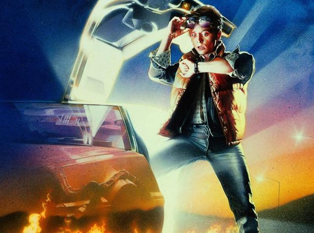 The Back to the Future poster. The Back to the Future poster.