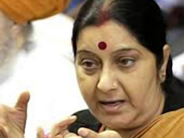 External affairs minister Sushma Swaraj. (HT File Photo) External affairs minister Sushma Swaraj. (HT File Photo)
