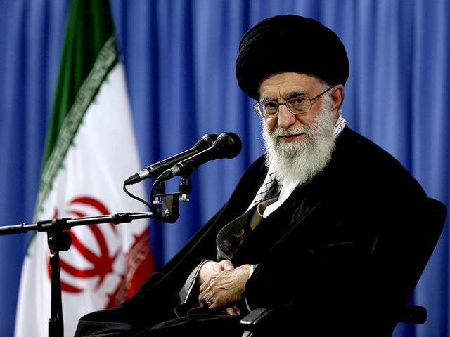 A file photo of Iranian supreme leader Ayatollah Ali Khamenei. Iran’s supreme leader publically endorses the nuclear deal his country struck with the United States, despite ‘weaknesses.’ (AP Photo) A file photo of Iranian supreme leader Ayatollah Ali Khamenei. Iran’s supreme leader publically endorses the nuclear deal his country struck with the United States, despite ‘weaknesses.’ (AP Photo)
