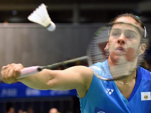 Saina Nehwal progressed to the second round of the French Open Super Series with a win over Michelle Li of Canada. (AFP Photo) Saina Nehwal progressed to the second round of the French Open Super Series with a win over Michelle Li of Canada. (AFP Photo)