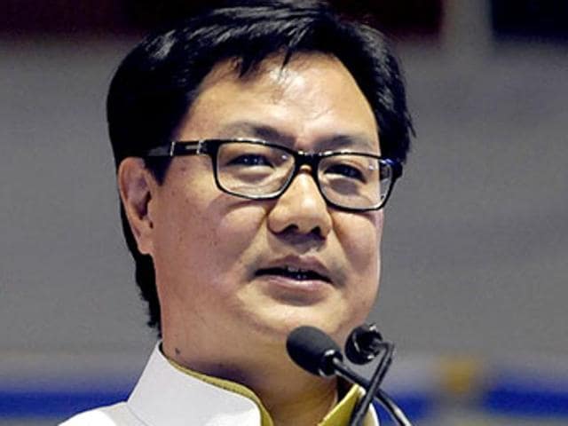 Minister of state for home affairs Kiren Rijiju (Sonu Mehta/HT File Photo) Minister of state for home affairs Kiren Rijiju (Sonu Mehta/HT File Photo)