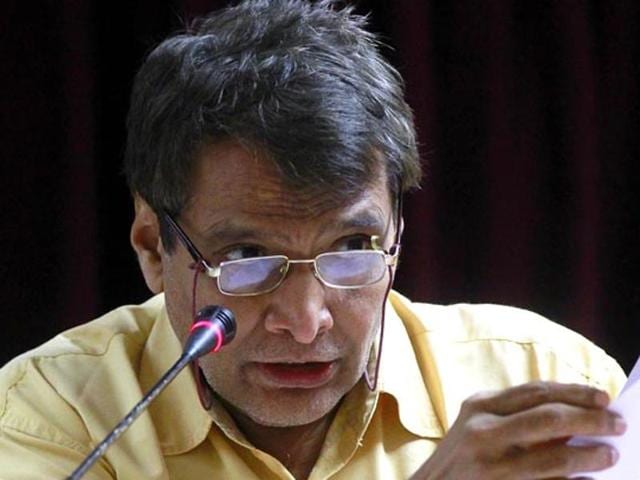Railway minister Suresh Prabhu(Sanjeev Verma/HT Photo) Railway minister Suresh Prabhu(Sanjeev Verma/HT Photo)