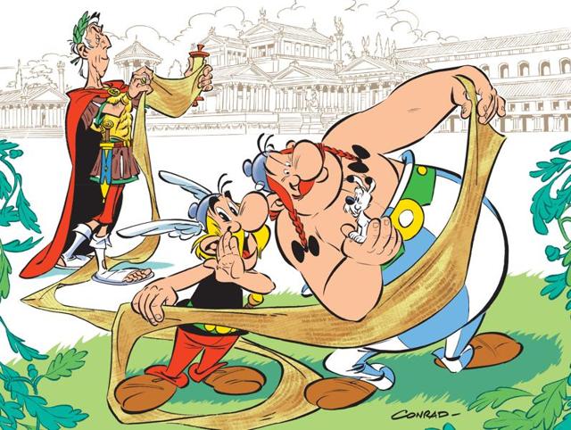 The cover of Asterix and the Missing Scroll.(Hachette)
