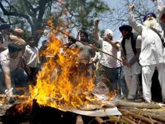 Effigies of Ravana were burnt in an open place outside the Punjab institute of Medical Sciences (PIMS) on the eve of Dussehra on Thursday. (Representative Photo) Effigies of Ravana were burnt in an open place outside the Punjab institute of Medical Sciences (PIMS) on the eve of Dussehra on Thursday. (Representative Photo)