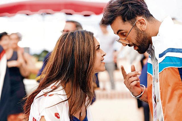 Deepika and Ranbir in Tamasha.