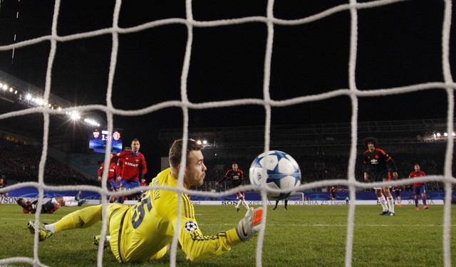 Anthony Martial’s header finds the back of the net. (Reuters Photo) Anthony Martial’s header finds the back of the net. (Reuters Photo)