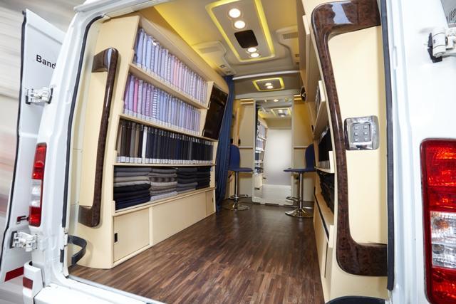 The mobile van, by Corporate Collars on Wheels now clocks about four to six appointments a day The mobile van, by Corporate Collars on Wheels now clocks about four to six appointments a day