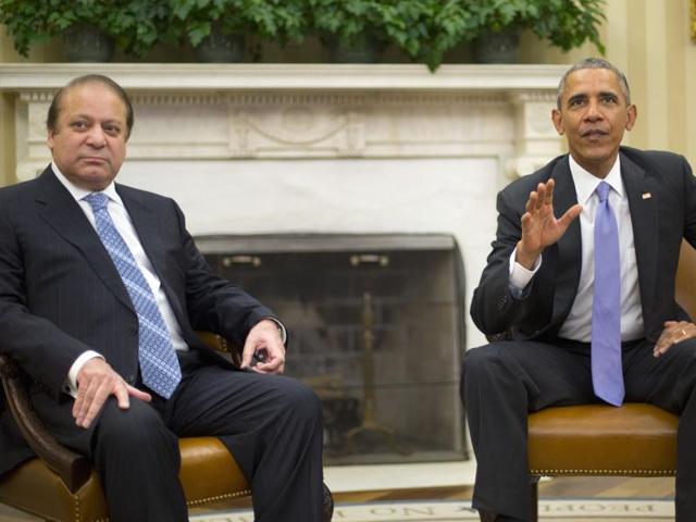 President Barack Obama meets with Pakistan Prime Minister Nawaz Sharif in the Oval Office of the White House, in Washington.(AP Photo) President Barack Obama meets with Pakistan Prime Minister Nawaz Sharif in the Oval Office of the White House, in Washington.(AP Photo)