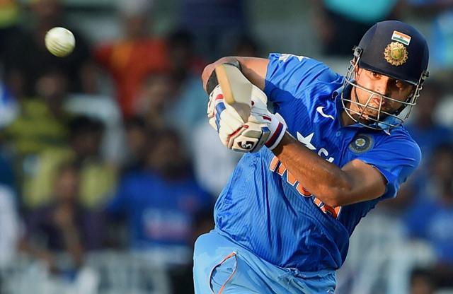 Chennai: India's Suresh Raina plays a shot during the 4th One-day cricket match against South Africa at M A Chidambaram Stadium, Chepauk in Chennai on Thursday. (PTI) Chennai: India's Suresh Raina plays a shot during the 4th One-day cricket match against South Africa at M A Chidambaram Stadium, Chepauk in Chennai on Thursday. (PTI)