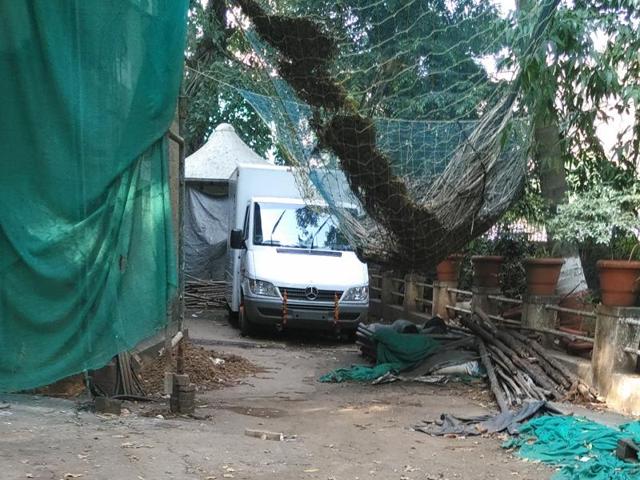 The mobile explosives detection van at the police commissioner’s office at Crawford Market. The van was hardly used ever since it was procured by the police after the 26/11 terror attacks in 2008 as it can detect explosives within a 10-metre radius. (HT photo) The mobile explosives detection van at the police commissioner’s office at Crawford Market. The van was hardly used ever since it was procured by the police after the 26/11 terror attacks in 2008 as it can detect explosives within a 10-metre radius. (HT photo)