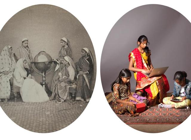 Wendy McMurdo’s The Girls School is a work in progress, 2015. The work is part of ongoing PhotoUKIndia exhibition.