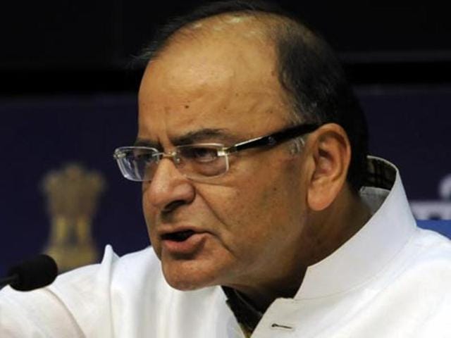 Arun Jaitley also attacked the Grand Alliance, saying Nitish Kumar’s JD-U, which earlier fought against corrupt parties, was now forced to stand with them because of opportunism.(Sonu Mehta/HT Photo) Arun Jaitley also attacked the Grand Alliance, saying Nitish Kumar’s JD-U, which earlier fought against corrupt parties, was now forced to stand with them because of opportunism.(Sonu Mehta/HT Photo)