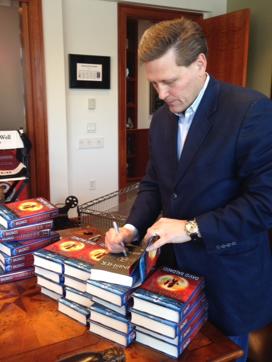 Baldacci at the launch of the first book in his Vega Jane series, The Finisher. The Keeper is the second book in this series. (davidbaldacci.com) Baldacci at the launch of the first book in his Vega Jane series, The Finisher. The Keeper is the second book in this series. (davidbaldacci.com)