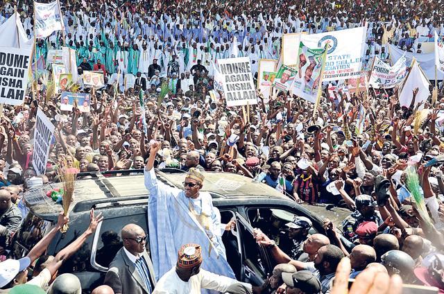 Ex-military ruler Muhammadu Buhari of Nigeria became the first opposition candidate to defeat an incumbent. (AFP Photo)