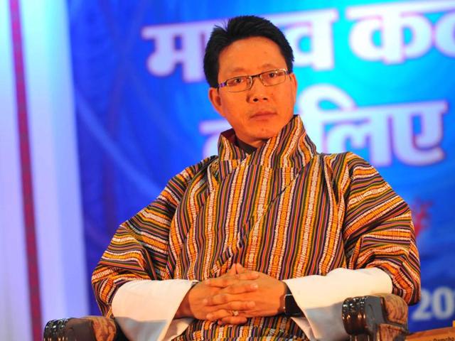 Bhutan’s foreign minister Lyonpo Damcho Dorji was guest of honour at inaugural session of the 3rd International Dharma-Dhamma Conference held in Indore on Saturday.(Shankar Mourya/HT photo) Bhutan’s foreign minister Lyonpo Damcho Dorji was guest of honour at inaugural session of the 3rd International Dharma-Dhamma Conference held in Indore on Saturday.(Shankar Mourya/HT photo)