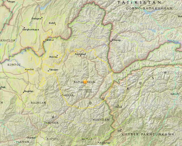 (Map of the epicentre of the earthquake on earthquake.usgs.gov.) (Map of the epicentre of the earthquake on earthquake.usgs.gov.)