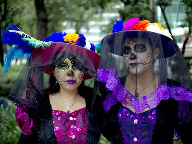 La Calavera Catrina (Dapper Skeleton) was created as a zinc etching sometime around 1910-1913. (AFP)