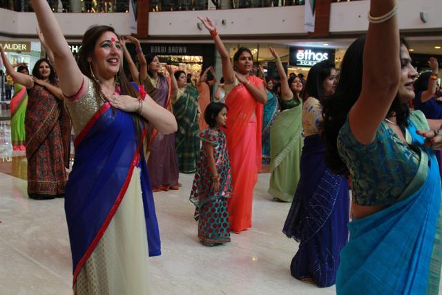 The event wanted to revive the culture of draping saree in a fun way. (Waseem Gashroo/HT Photo)