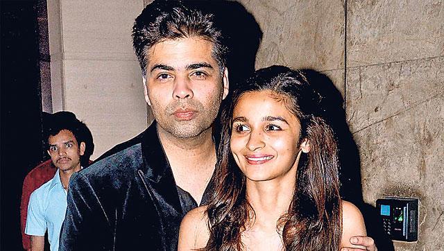 Alia with her mentor Karan Johar. (Yogen Shah) Alia with her mentor Karan Johar. (Yogen Shah)