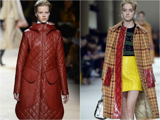 Alexander McQueen also provided a series of looks dominated by this shade. (AFP)