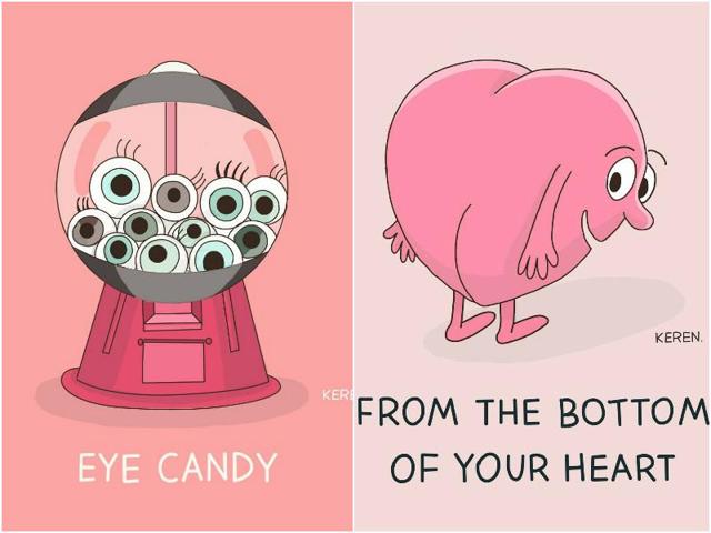 Keren sells these drawings on Etsy.com and also posts them on Facebook. (Facebook/DingsandDoodles)