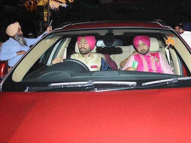 “Bhajji” and Geeta Basra are set to get married in a grand ceremony on October 29 near Jalandhar. (Pardeep Pandit/HT Photo)