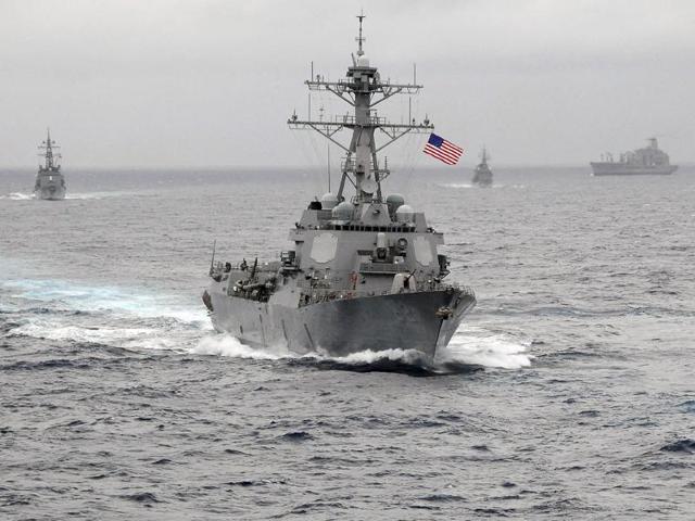 The US Navy guided-missile destroyer USS Lassen sails in the Pacific Ocean in a November 2009 photo provided by the US Navy.(REUTERS File Photo) The US Navy guided-missile destroyer USS Lassen sails in the Pacific Ocean in a November 2009 photo provided by the US Navy.(REUTERS File Photo)