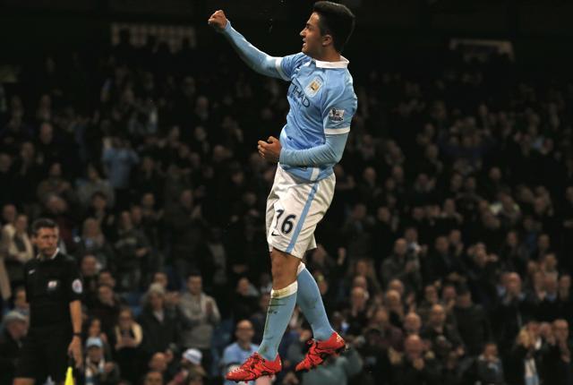 Manchester City's Spanish midfielder Manuel Garcia Alonso celebrates after scoring the team’s fifth goal of the League Cup fourth round match against Crystal Palace at The Etihad Stadium in Manchester, on October 28, 2015. (AFP Photo) Manchester City's Spanish midfielder Manuel Garcia Alonso celebrates after scoring the team’s fifth goal of the League Cup fourth round match against Crystal Palace at The Etihad Stadium in Manchester, on October 28, 2015. (AFP Photo)