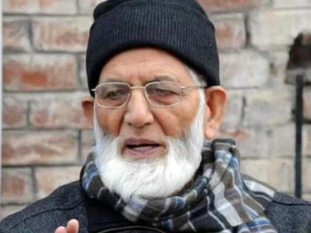 Geelani’s party said their rally would be “Kashmir’s referendum against India”, and amidst apprehensions that it will be disallowed, urged the authorities to allow it.”(HT Photo)