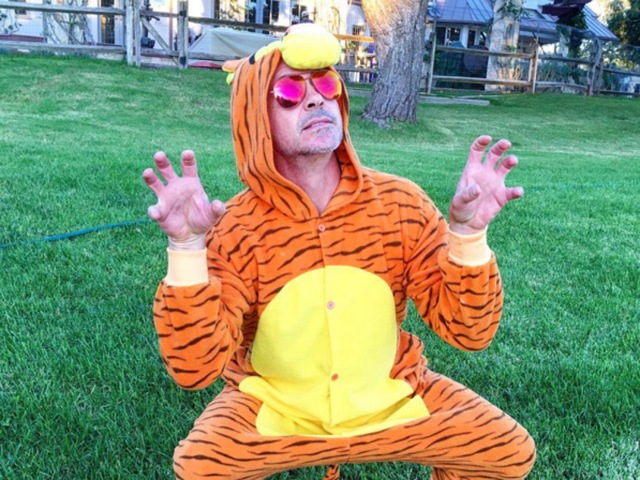 Iron Man will make a mean Tigger also. This is him posing as the beloved character to cheer up a sick child whose mother reached out to him. Our hero...