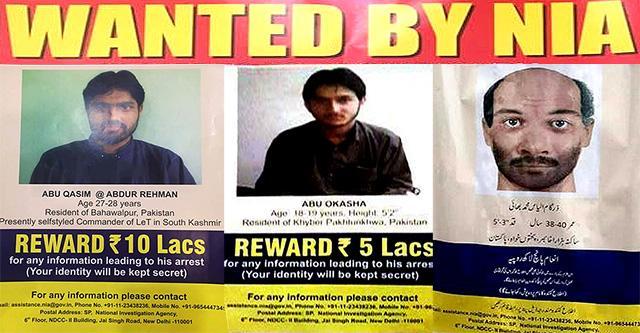 Abu Qasim’s photo (L) in the posters of wanted terrorists issued by the NIA. (HT Photo) Abu Qasim’s photo (L) in the posters of wanted terrorists issued by the NIA. (HT Photo)