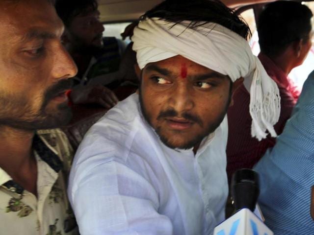 File photo of Patel quota agitation leader Hardik Patel . (Hindustan Times) File photo of Patel quota agitation leader Hardik Patel . (Hindustan Times)