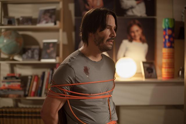 Keanu Reeves might go deaf in Knock Knock. Keanu Reeves might go deaf in Knock Knock.