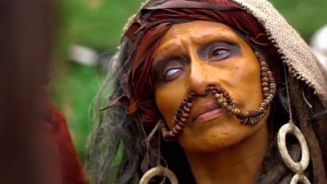 The scary cannibal lady is hungry. The scary cannibal lady is hungry.