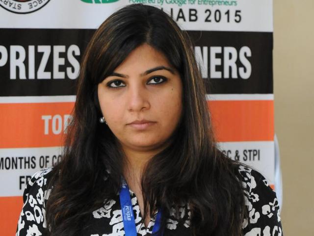 Shwetika Kumar has developed the cervical cancer detection kit.(Sanjeev Sharma/HT Photo) Shwetika Kumar has developed the cervical cancer detection kit.(Sanjeev Sharma/HT Photo)