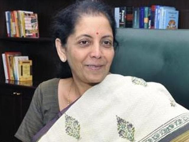 File photo of commerce minister Nirmala Sitaraman.(HT Photo)