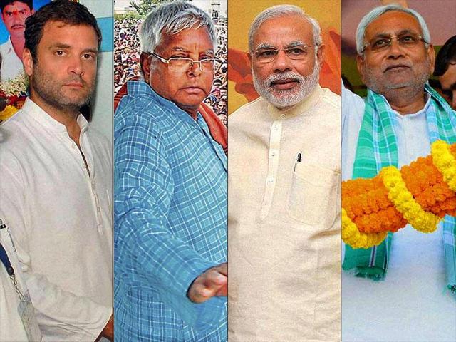 Rahul Gandhi, Lalu Prasad, Narendra Modi, Nitish Kumar Rahul Gandhi, Lalu Prasad, Narendra Modi, Nitish Kumar