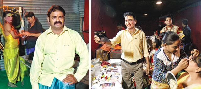 The two lives: Vijender (right) and Ashwani Sharma (left) keep returning to the Leela, since they are passionate about it. The two lives: Vijender (right) and Ashwani Sharma (left) keep returning to the Leela, since they are passionate about it.