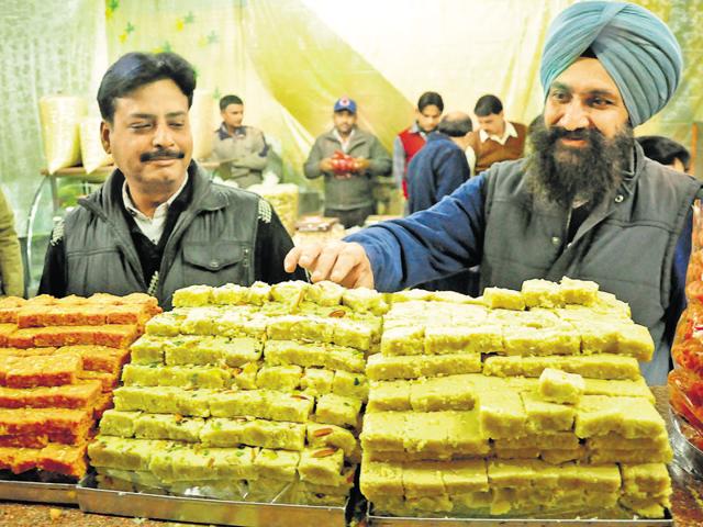 Check out healthy sweet options available online; reach out for those on sweet shop shelves.(Sikander Singh Chopra/HT Photo)